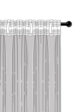 QUILO Multifunktionsgardin 2-pack