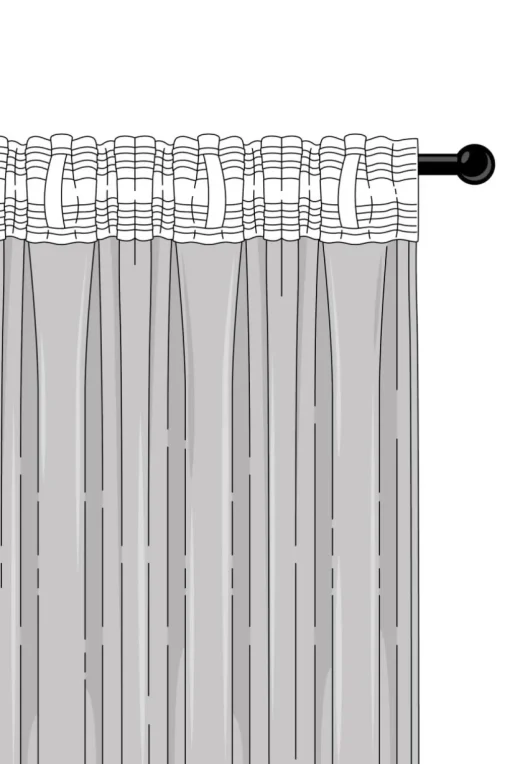 QUILO Multifunktionsgardin 2-pack